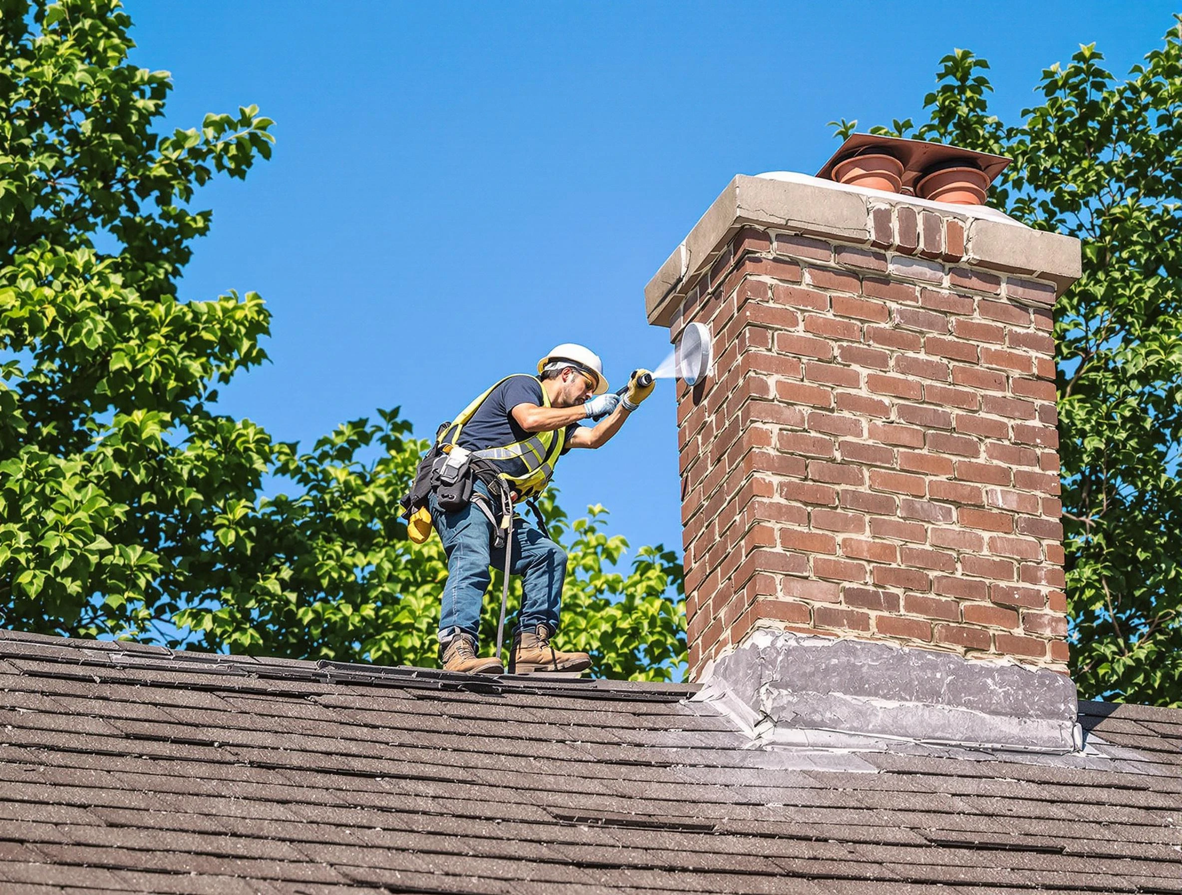 Salem Chimney Sweep performing an inspection with advanced tools in Salem, UT