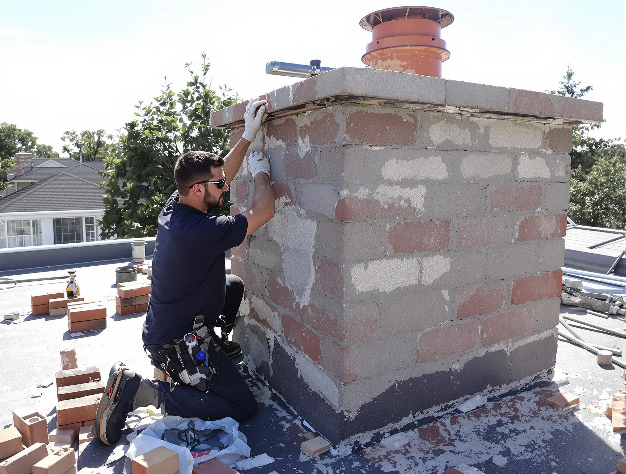 Advanced chimney repair process by Salem Chimney Sweep in Salem, UT
