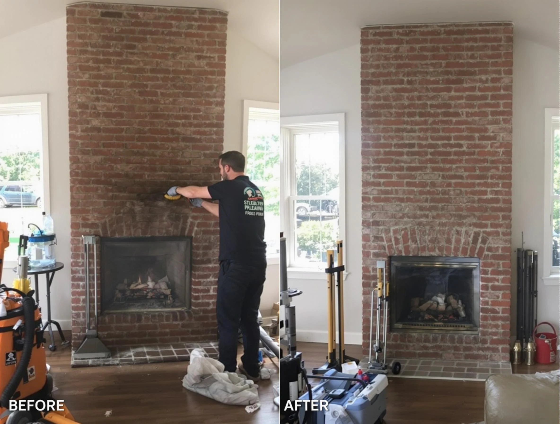 Finished chimney sweeping service by Salem Chimney Sweep in Salem, UT