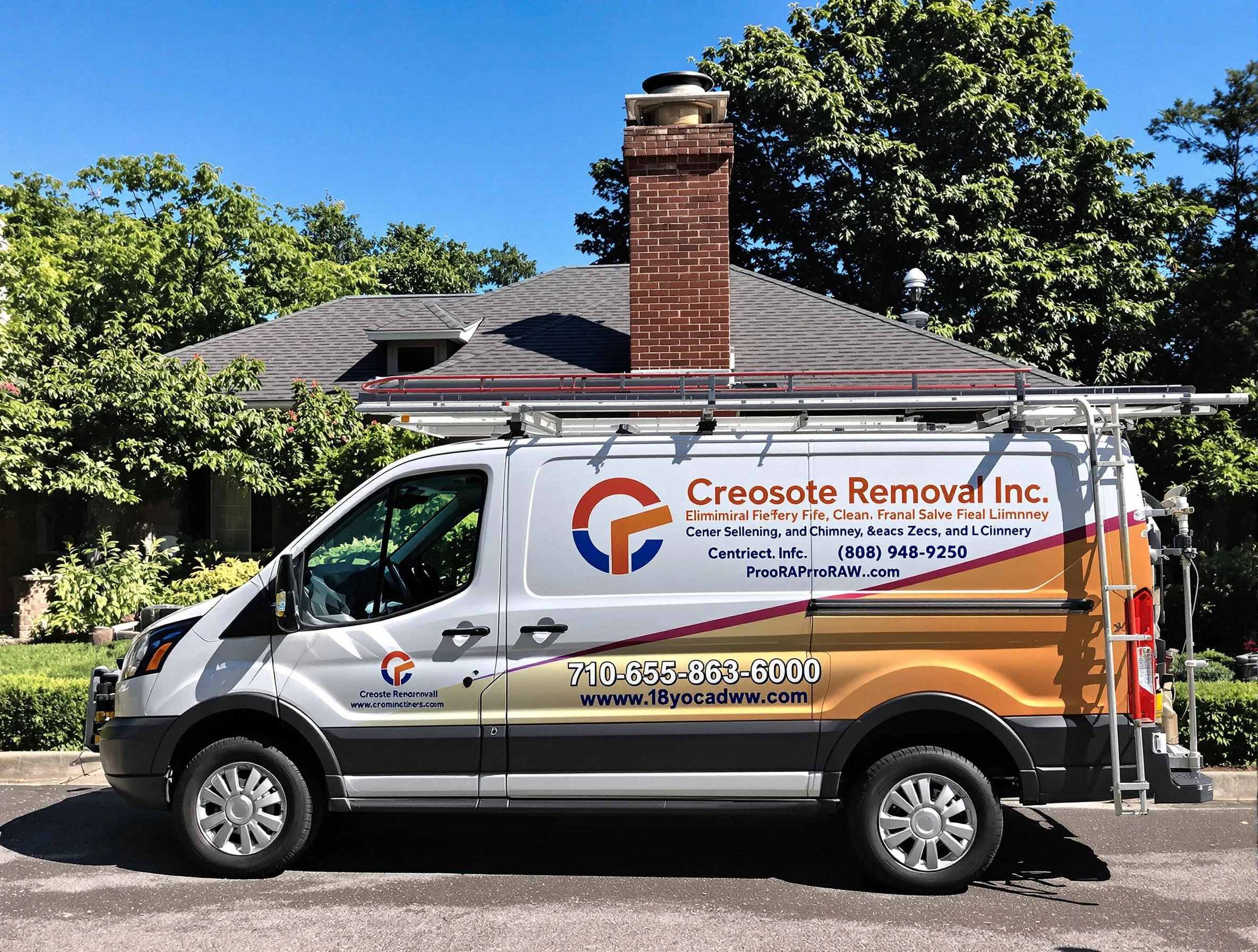 Salem Chimney Sweep technician removing creosote safely in Salem, UT